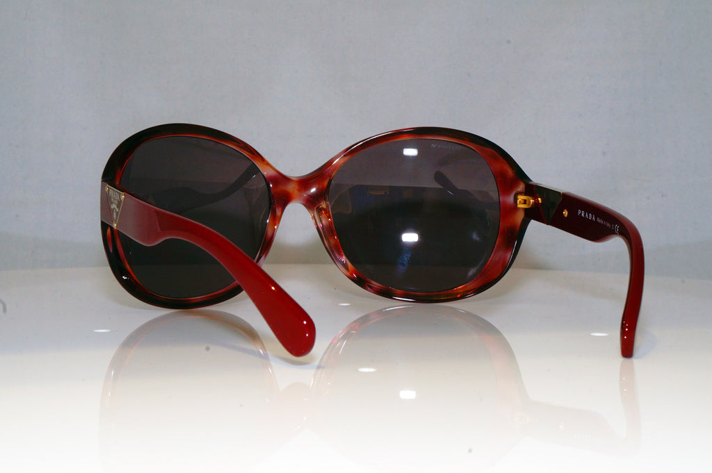 PRADA Womens Oversized Designer Sunglasses Burgundy Round SPR 08N BIC-6X1 17776