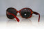 PRADA Womens Oversized Designer Sunglasses Burgundy Round SPR 08N BIC-6X1 17776