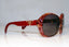 PRADA Womens Oversized Designer Sunglasses Burgundy Round SPR 08N BIC-6X1 17776