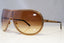 GIVENCHY Mens Womens Designer Sunglasses Gold Shield SGV 250 R80 20415