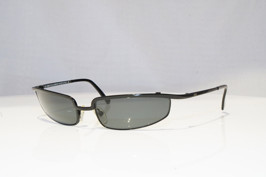 DOLCE & GABBANA Mens Vintage Designer Sunglasses Black Wrap D&G 2081 715 18574