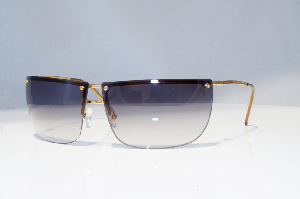 GUCCI Mens Vintage 1990 Designer Sunglasses Gold Wrap GG 2652 000BD 18857