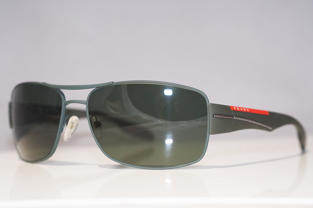 PRADA Mens Designer Sunglasses Camo Green Wrap SPS 53N UFI-0A7 15269