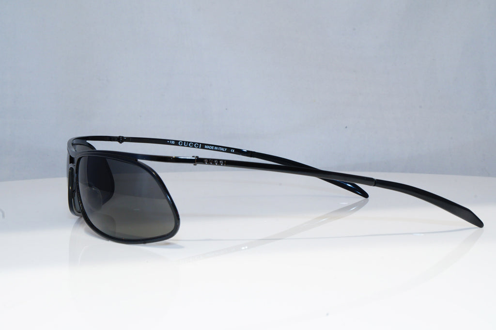 GUCCI Mens Vintage 1990 Designer Sunglasses Black Wrap GG 1672 006 18850