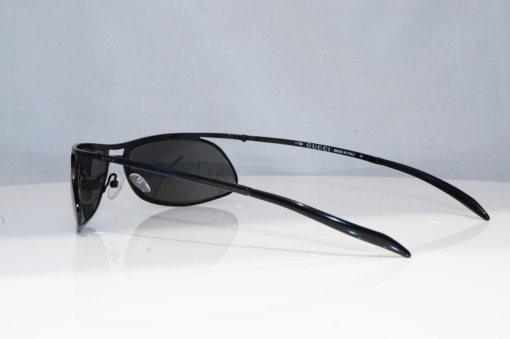 GUCCI Mens Vintage 1990 Designer Sunglasses Black Wrap GG 1672 006 18850