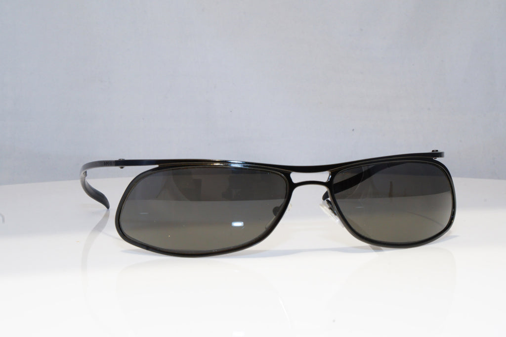 GUCCI Mens Vintage 1990 Designer Sunglasses Black Wrap GG 1672 006 18850