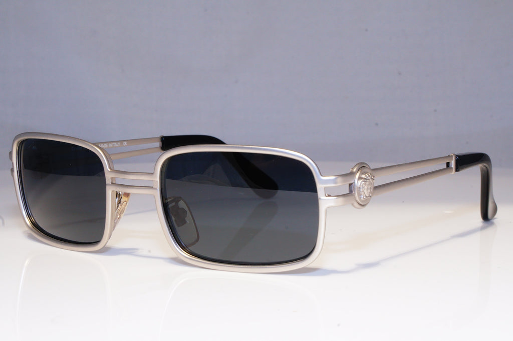 GIANNI VERSACE Mens Vintage 1990 Designer Sunglasses Silver S53 22M 20012 NOS