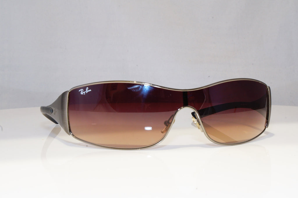RAY-BAN Mens Designer Sunglasses Silver Shield RB 3268 041/13 18840 ...