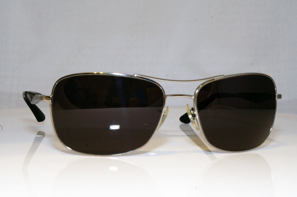 RAY-BAN Mens Designer Sunglasses Silver Rectangle RB 3515 004/71 17695