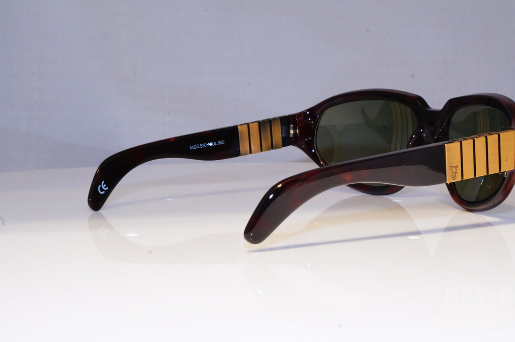 GIANNI VERSACE Mens Vintage 1990 Designer Sunglasses Brown Wrap 530 900 20031