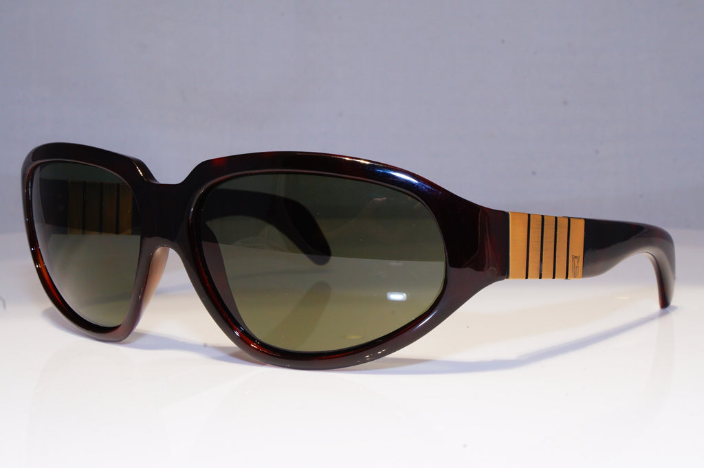 GIANNI VERSACE Mens Vintage 1990 Designer Sunglasses Brown Wrap 530 900 20031