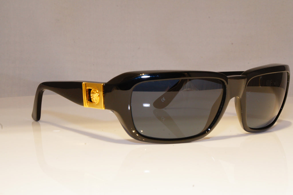 GIANNI VERSACE Mens Vintage 1990 Designer Sunglasses Black GOLD 412/A 852 20027