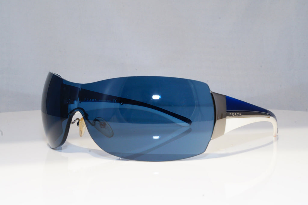 PRADA Mens Unisex Designer Sunglasses Blue Shield SPR 54G 5AV-1V1 18810
