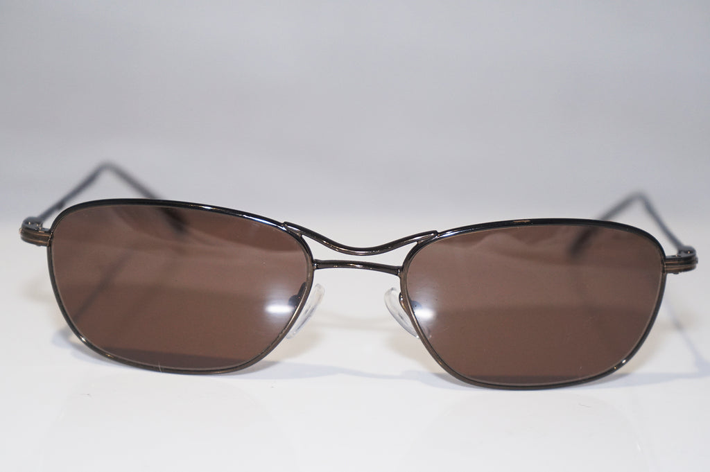 GUCCI 1990 Vintage Mens Designer Sunglasses Brown Rectangle GG 1618 9ZB 15685