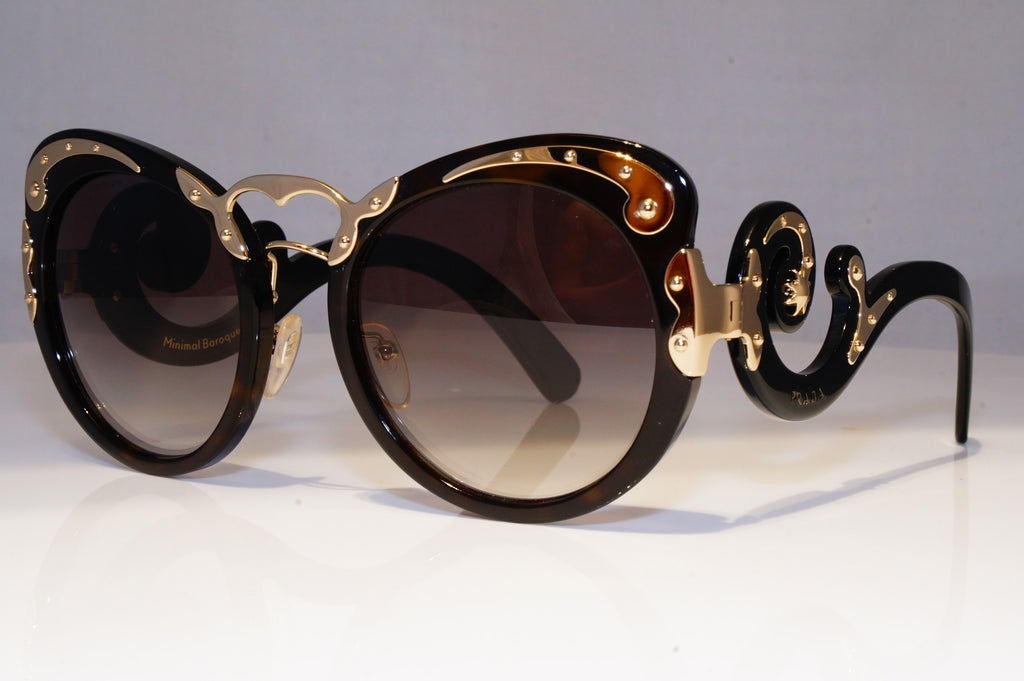 PRADA Womens Baroque Swirl Boxed Designer Sunglasses Black SPR 07T 1AB-1A1 20980