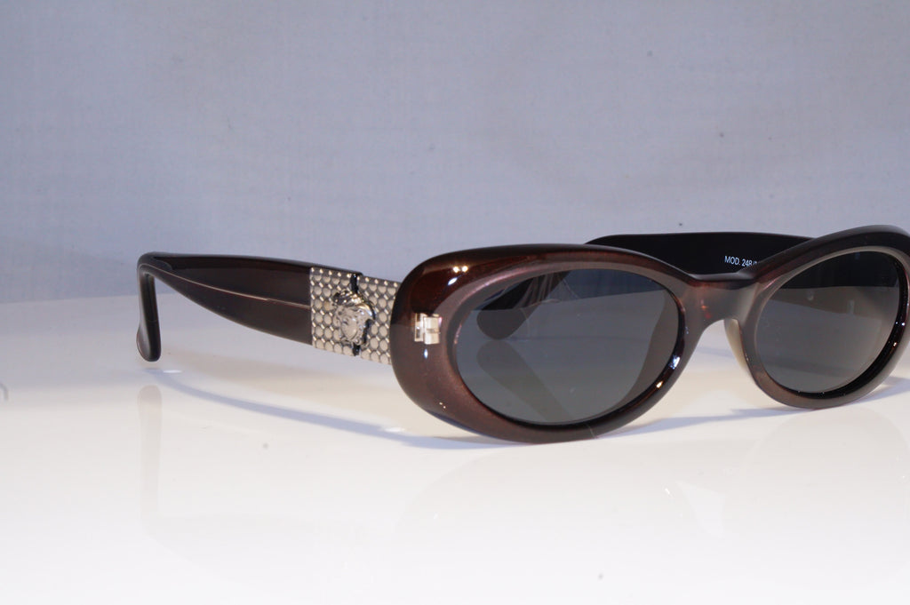 GIANNI VERSACE Mens Vintage 1990 Designer Sunglasses Brown 248/M 348 19447 NOS