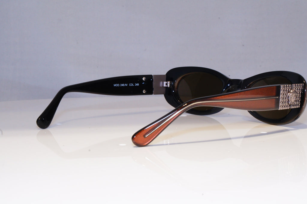 GIANNI VERSACE Mens Vintage 1990 Designer Sunglasses Brown 248/M 349 19446 NOS