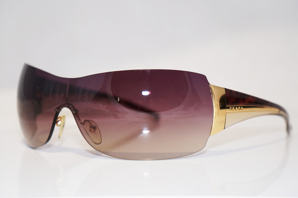 PRADA Mens Womens Designer Sunglasses Brown Shield SPR 54G 5AK-2Z1 16856