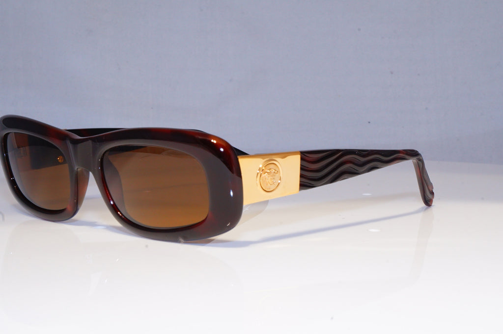 GIANNI VERSACE Mens Vintage 1990 Designer Sunglasses Brown 257/M 375 20043 NOS