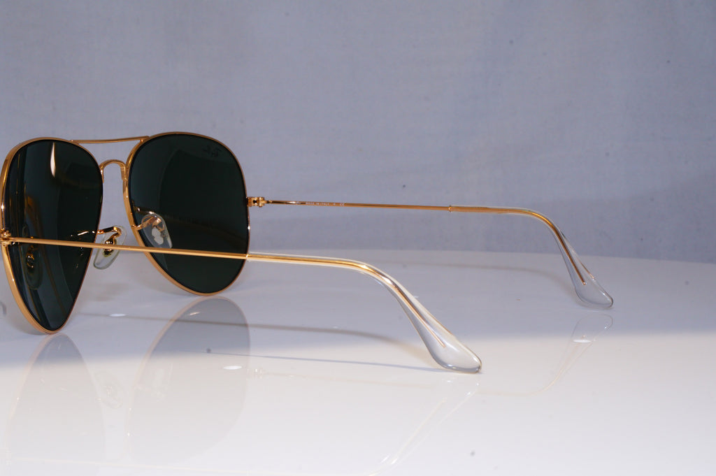 RAY-BAN Mens Designer Sunglasses Gold Aviator 62mm RB 3026 L2846 18397