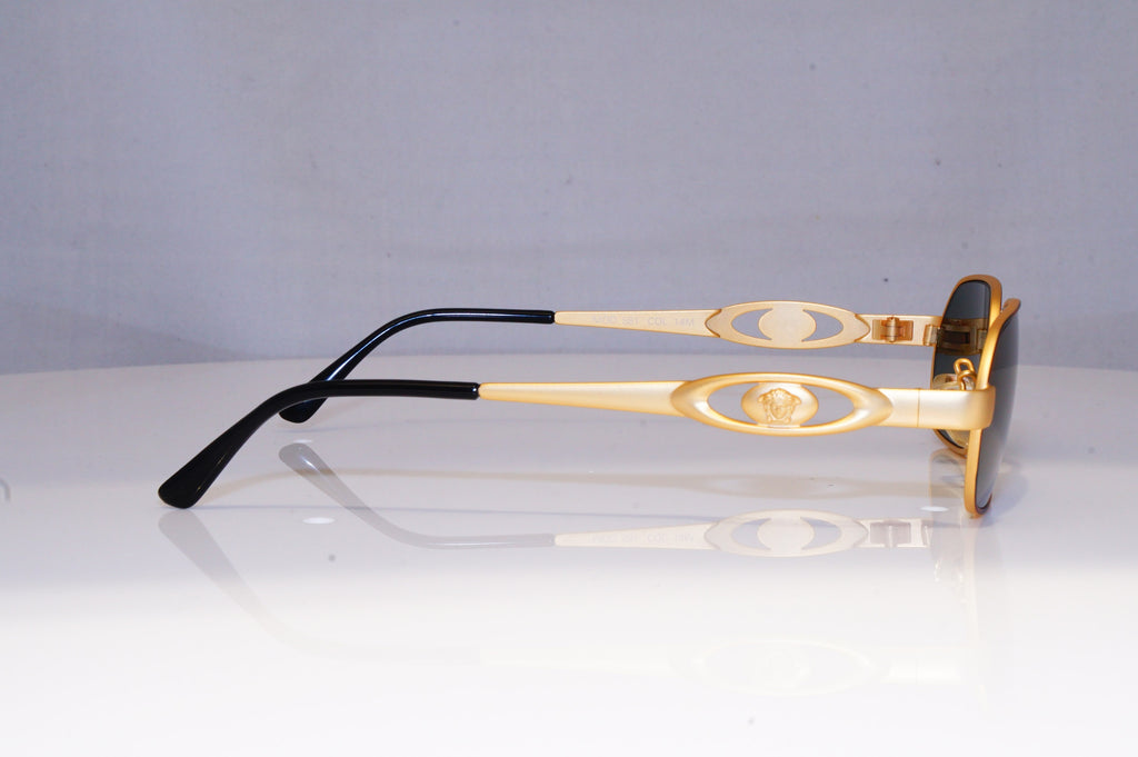 GIANNI VERSACE Mens Vintage 1990 Designer Sunglasses Gold S81 14M 20015 NOS