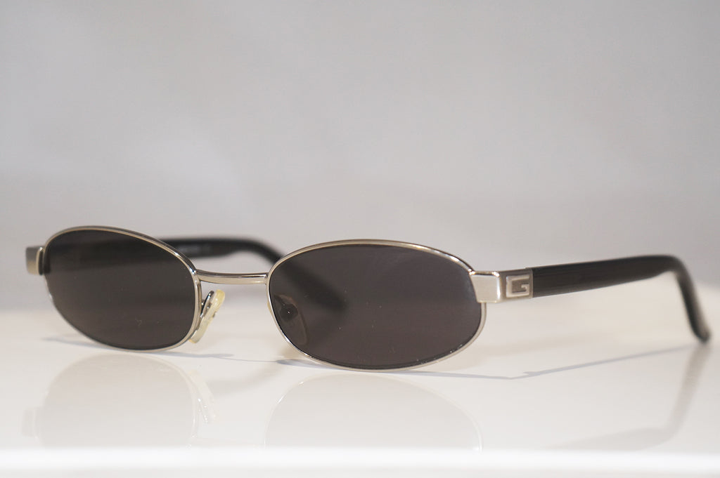 GUCCI 1990 Vintage Mens Designer Sunglasses Silver Rectangle GG 1640 E4W 13635