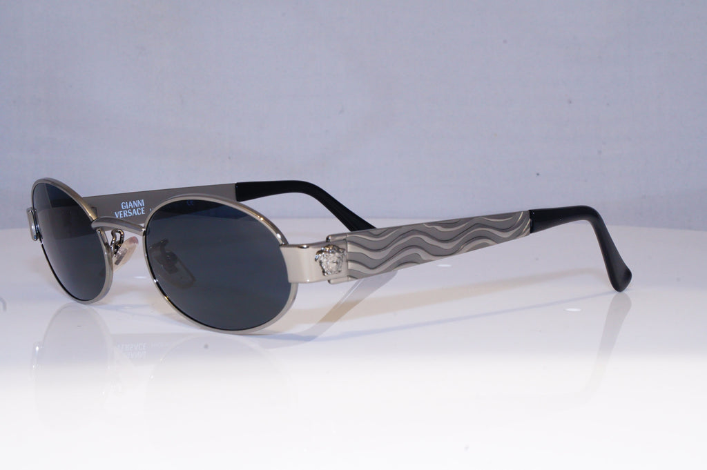 GIANNI VERSACE Mens Vintage 1990 Designer Sunglasses Silver X35 29 20035 NOS