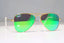 RAY-BAN Boys Girls Mirror Designer Sunglasses Green Aviator RJ 9506 249/3R 17677