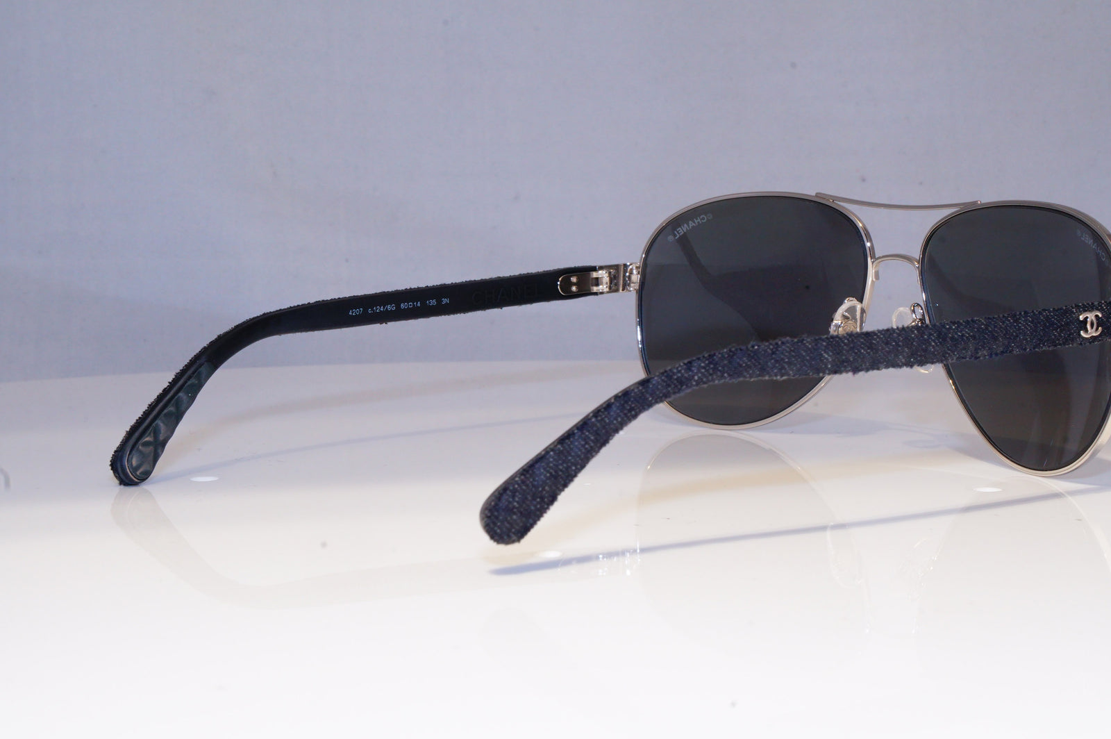 CHANEL Mens Womens Mirror Boxed Designer Sunglasses Pilot 4207 124