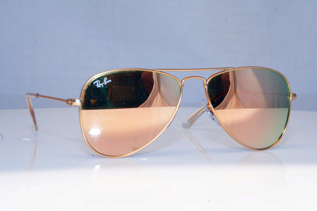 RAY-BAN Boys Girls Mirror Designer Sunglasses Gold Aviator RJ 9506 249/2Y 17933