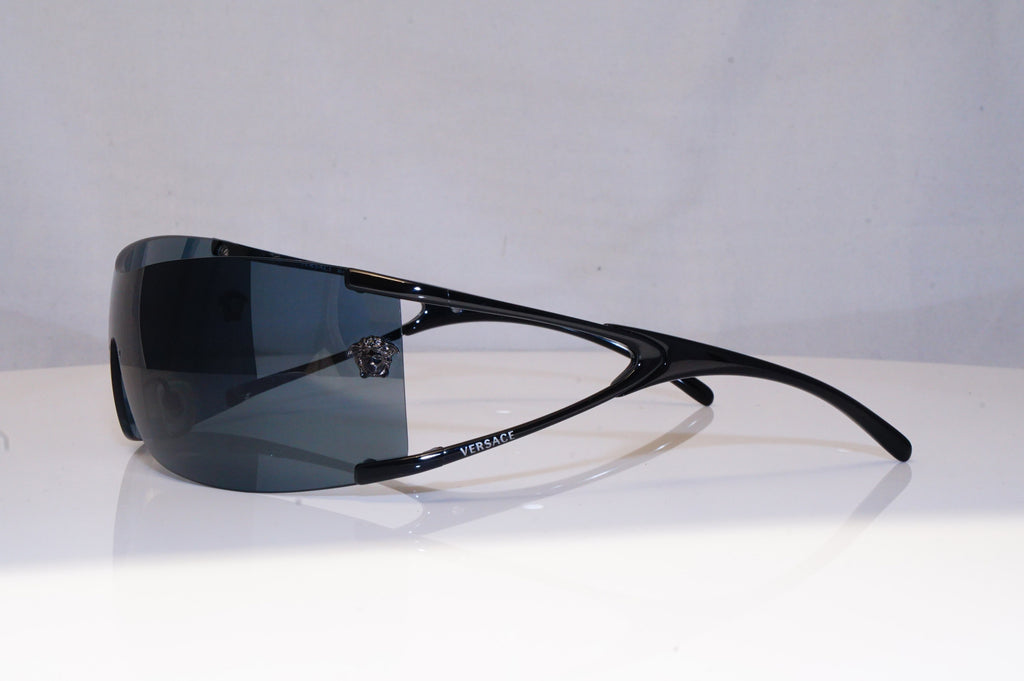 VERSACE Mens Womens Designer Sunglasses Black Shield MOD 2052 1009/87 19034