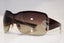 GUCCI Womens Designer Diamante Sunglasses Brown Shield GG 2525 BKMAZ 16639