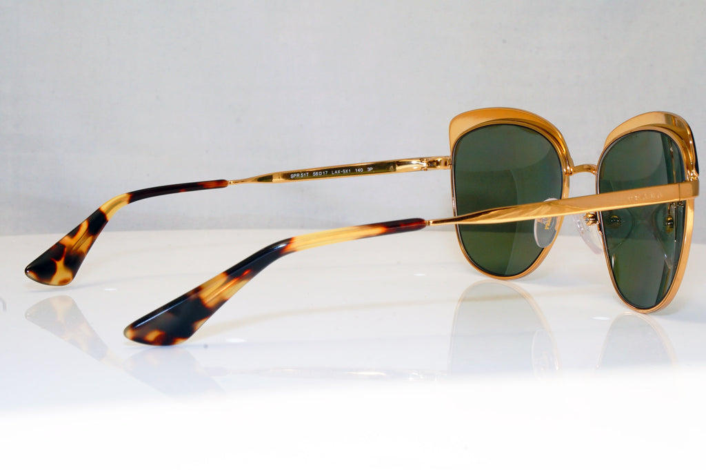 PRADA Womens Designer Sunglasses Gold Butterfly SPR 51T LAX-5X1 17708