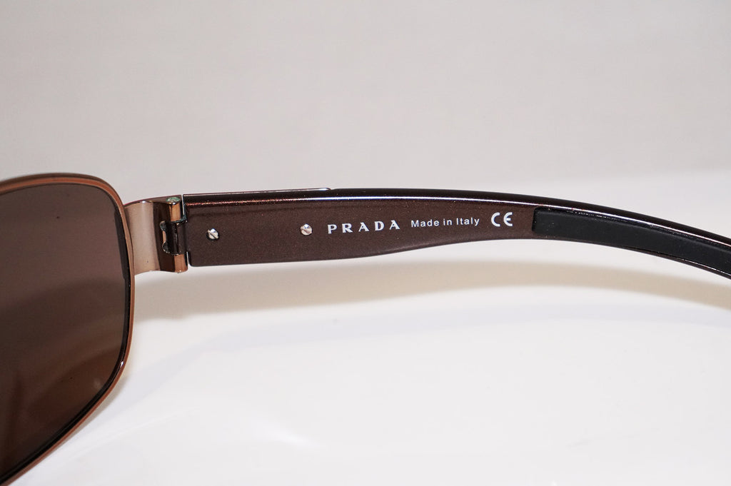 PRADA Mens Designer Sunglasses Brown Wrap SPS 50H 4AC-8C1 16858