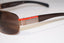 PRADA Mens Designer Sunglasses Brown Wrap SPS 50H 4AC-8C1 16858