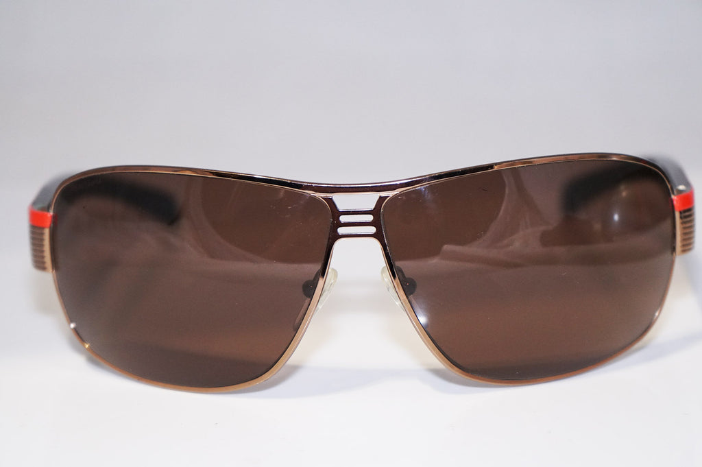 PRADA Mens Designer Sunglasses Brown Wrap SPS 50H 4AC-8C1 16858