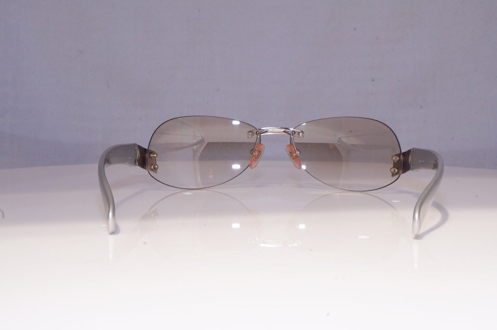 CHANEL Womens Vintage 1990 Designer Sunglasses Silver Rectangle 4037 1246I 19746