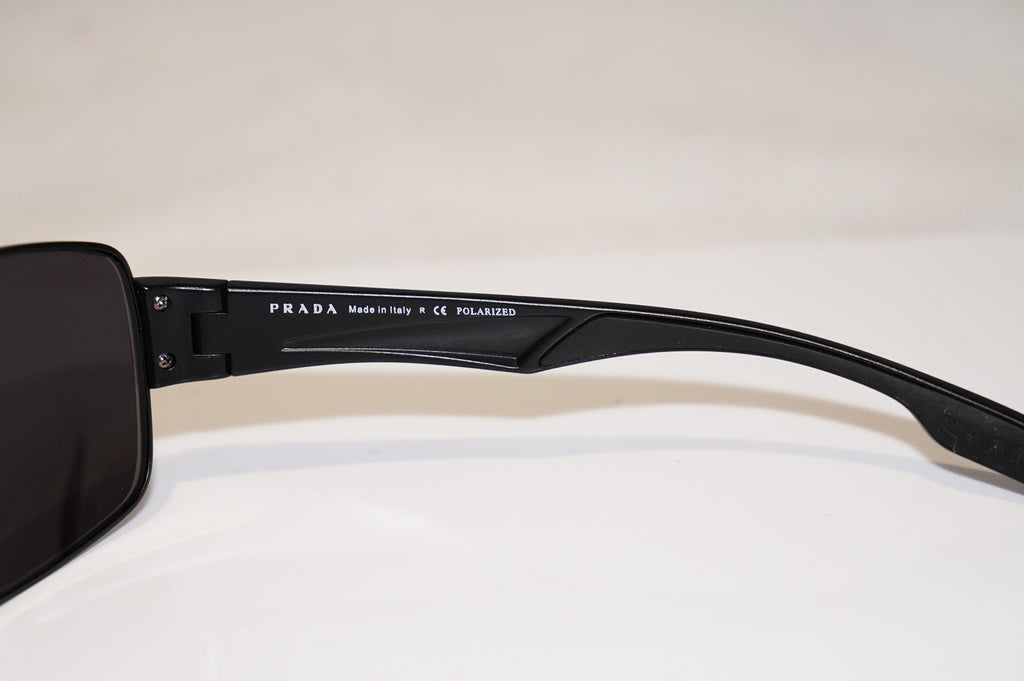 PRADA Mens Designer Sunglasses Black Wrap SPS 53N 1BO-5Z1 15251