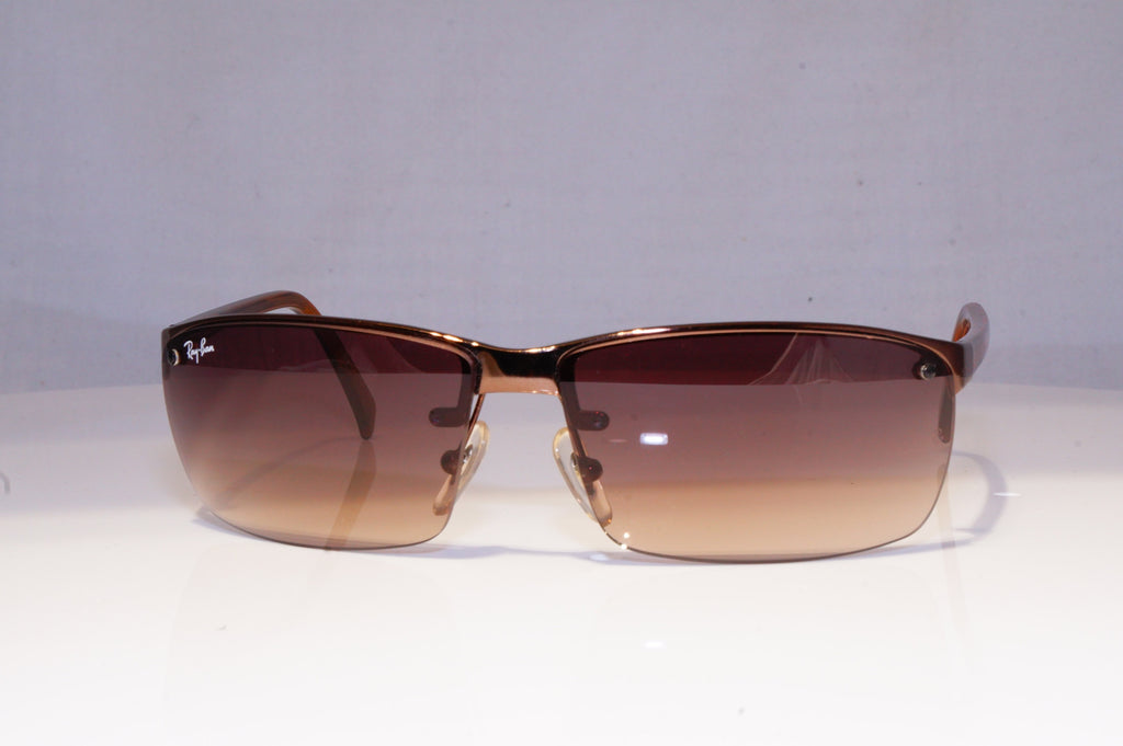 RAY-BAN Mens Vintage Designer Sunglasses Brown Rectangle RB 3276 014/13 19755