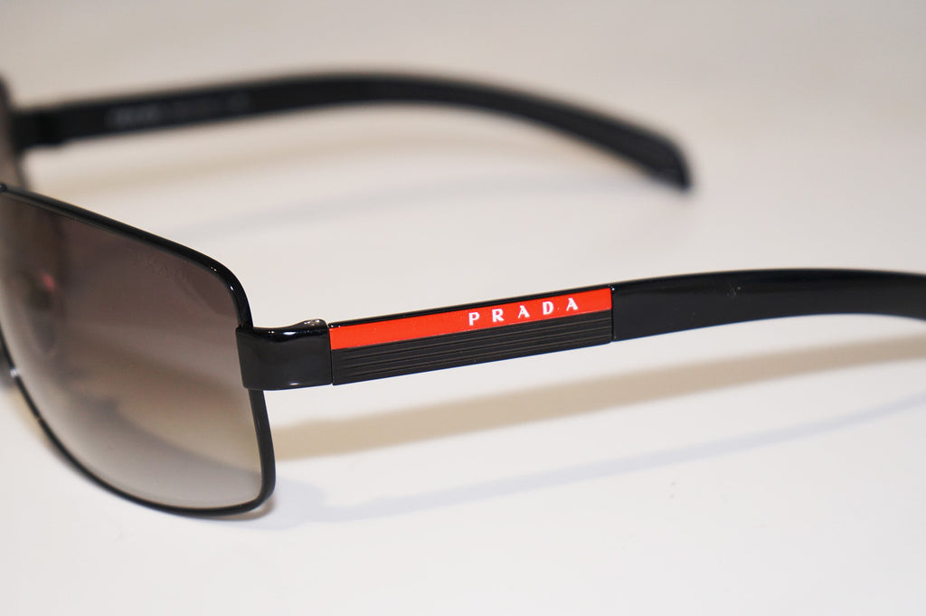 PRADA Mens Designer Sunglasses Black Wrap SPS 54I 7AX-0A7 15224