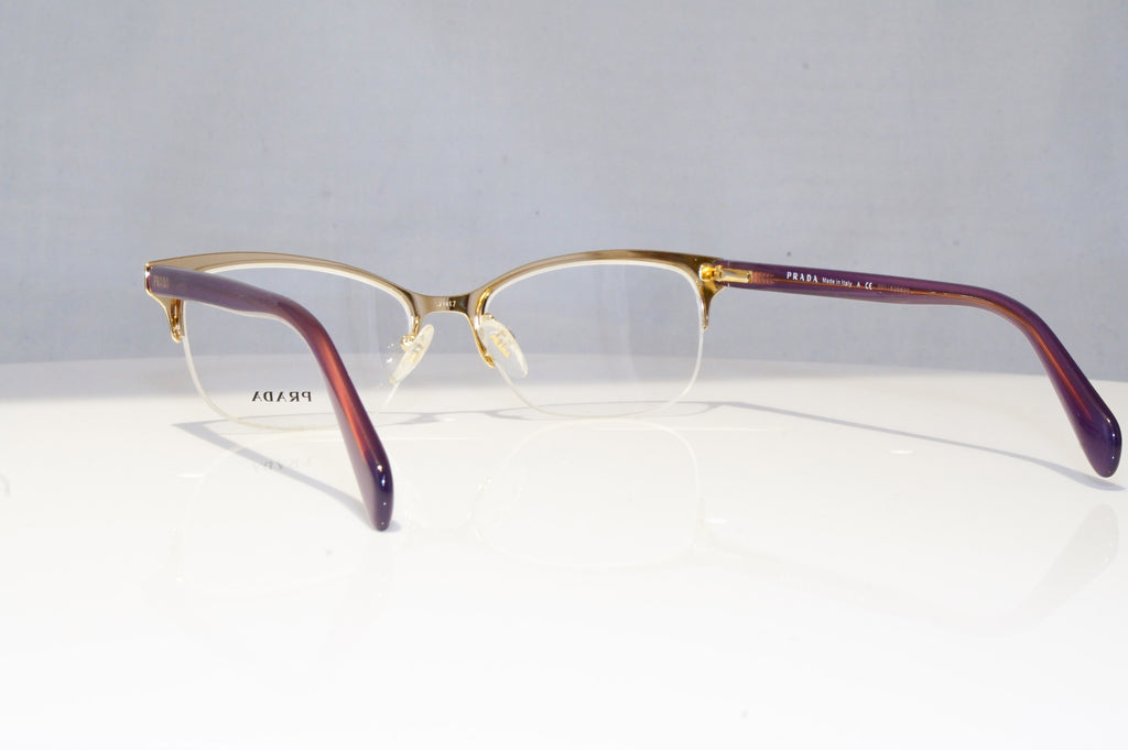 PRADA Womens Designer Glasses Gold Rectangle Optical VPR 60P ZVN-101 18198