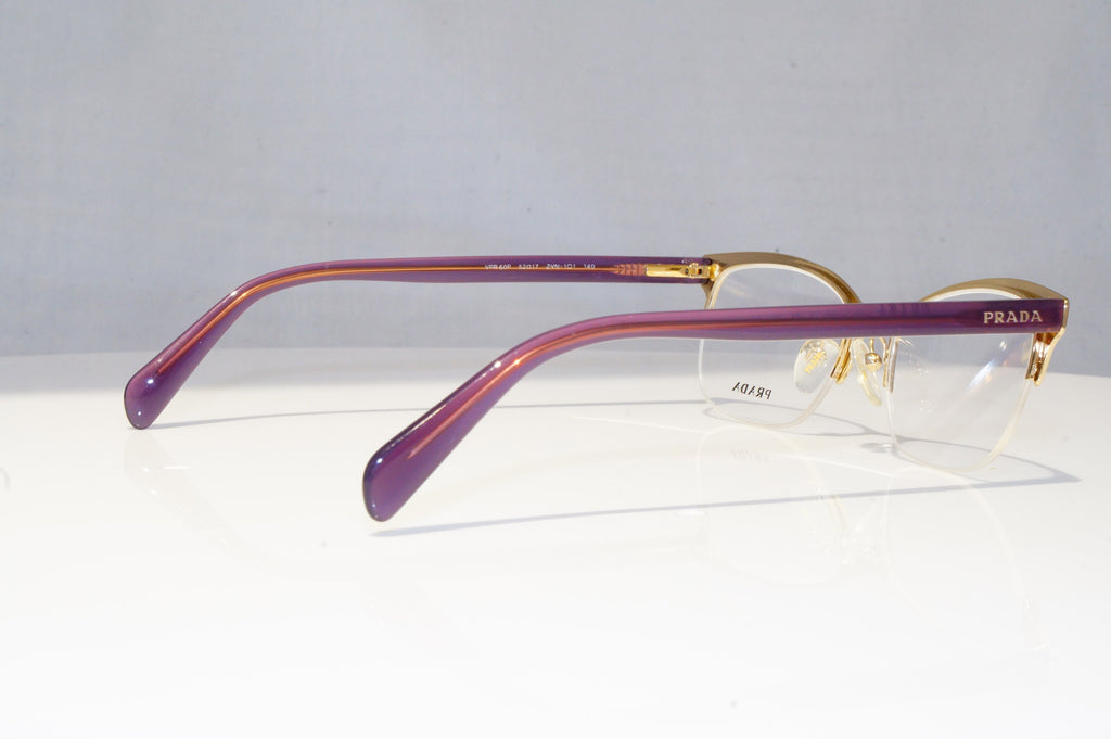 PRADA Womens Designer Glasses Gold Rectangle Optical VPR 60P ZVN-101 18198