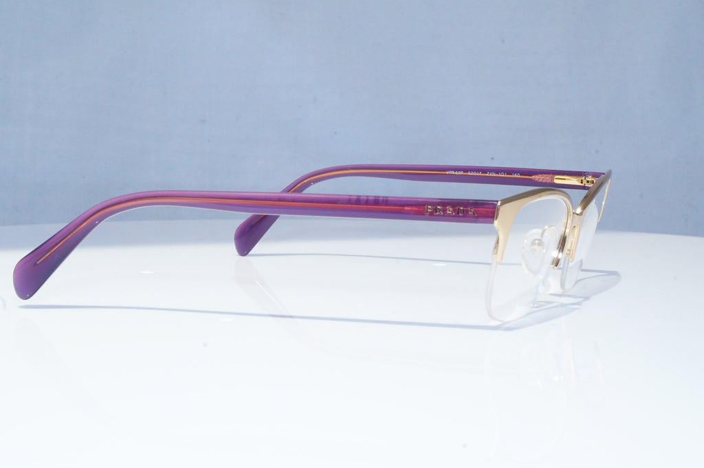 PRADA Womens Designer Glasses Gold Rectangle Optical VPR 60P ZVN-101 18198