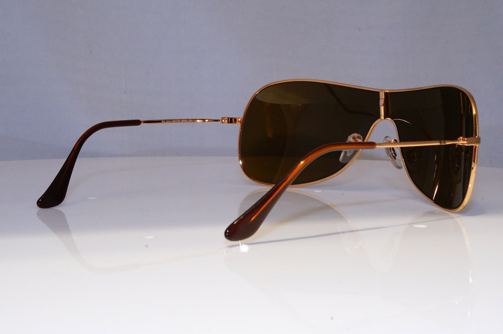 RAY-BAN Mens Womens Designer Sunglasses Gold Shield RB 3211 001/73 20995