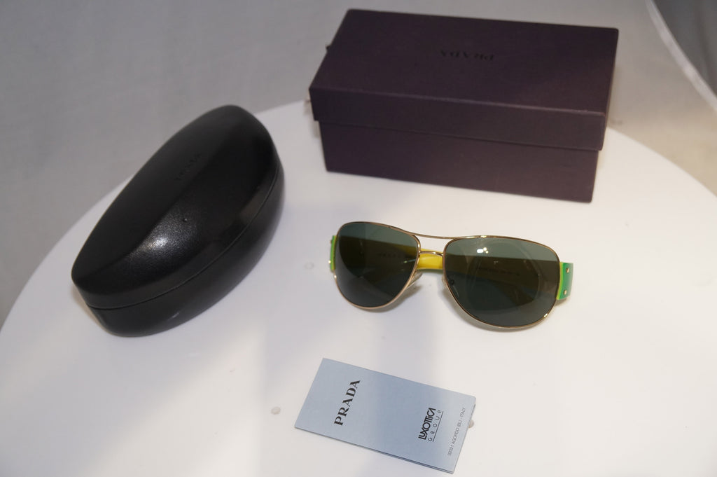 PRADA Mens Womens Boxed Designer Sunglasses Green Pilot SPR 52G 5AK-301 19740