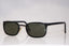 GIORGIO ARMANI Vintage Mens Designer Sunfglasses Black Rectangle 844 020 16960