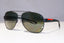 PRADA Mens Polarized Designer Sunglasses Green Pilot SPS 55Q DGO-5X1 18300