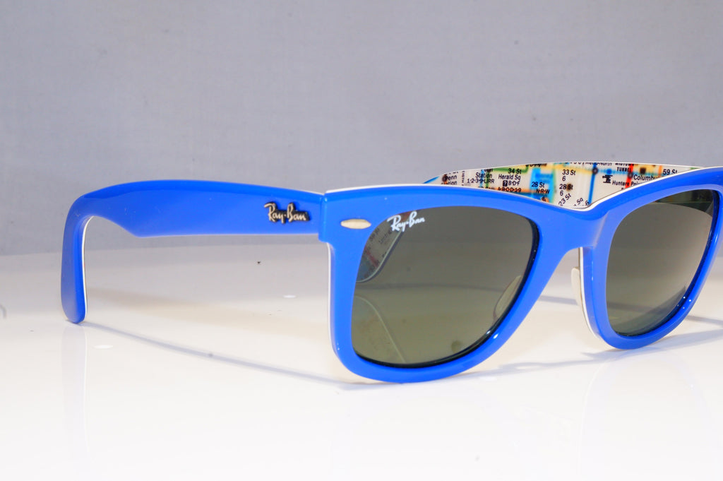 RAY-BAN Mens Designer Sunglasses Blue Wayfarer PRINTS RB 2140 1030 19897