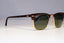 RAY-BAN Mens Womens Polarized Sunglasses Brown Clubmaster RB 3016 990/28 21159