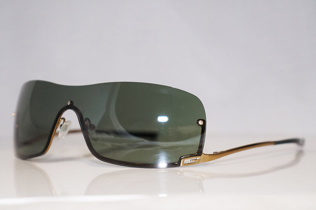 GUCCI Vintage Mens Designer Sunglasses Gold Shield GG 1690 577IB 16554